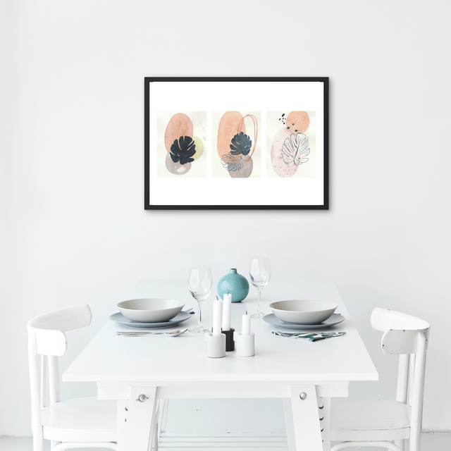 Triptyque monstera