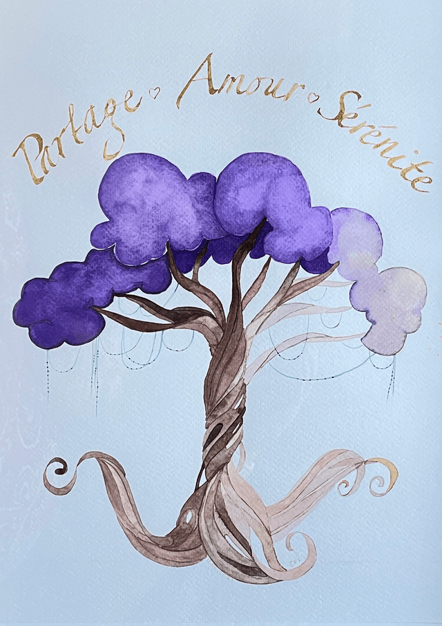Arbre de vie - partage, amour, sérénité - VENDU