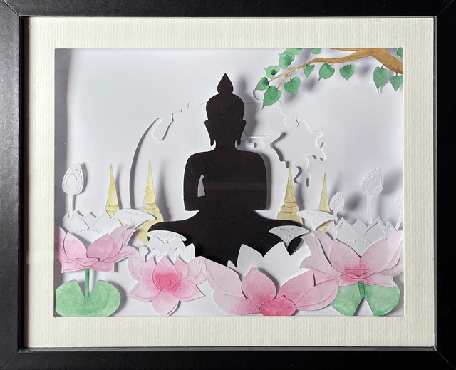 Zen - cadre 3D lumineux - VENDU