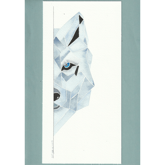 Tête de loup esprit origami