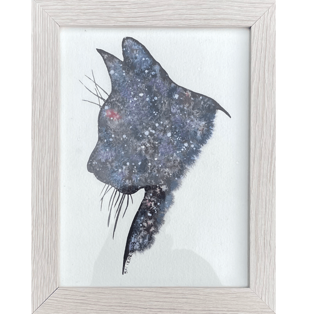 Tête de chat nuit étoilée