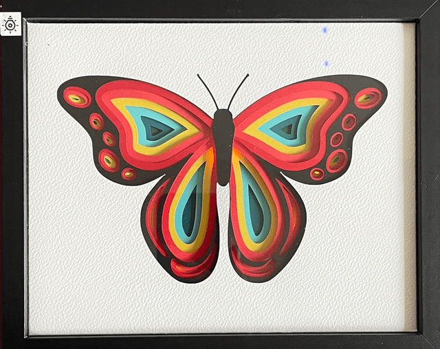 Papillon - cadre 3D
