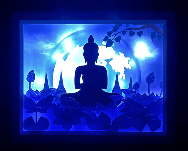 Zen - cadre 3D lumineux - VENDU