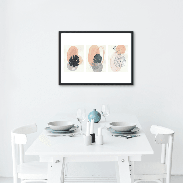 Triptyque monstera