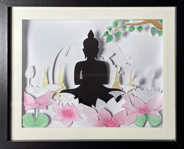 Zen - cadre 3D lumineux - VENDU