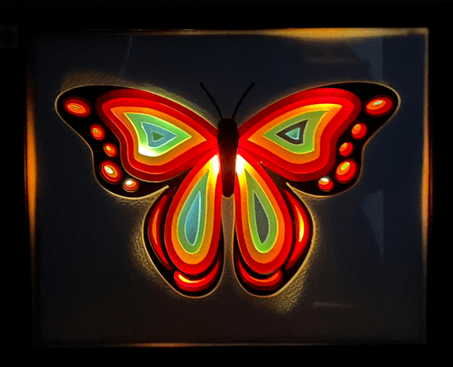 Papillon - cadre 3D
